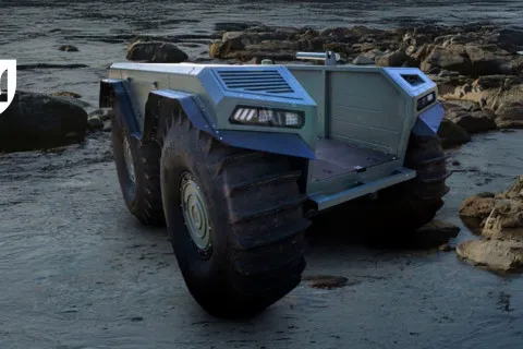Украинские бойцы получили уникальную амфибию UNEX UGV 