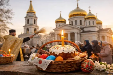 Собаки, підручники, корм, динозаври: що українці освячували на Великдень (фото)