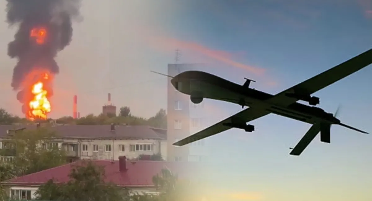 Яркая ночь в России: дроны атаковали заводы и НПЗ сразу в нескольких регионах РФ - начались пожары - today.ua