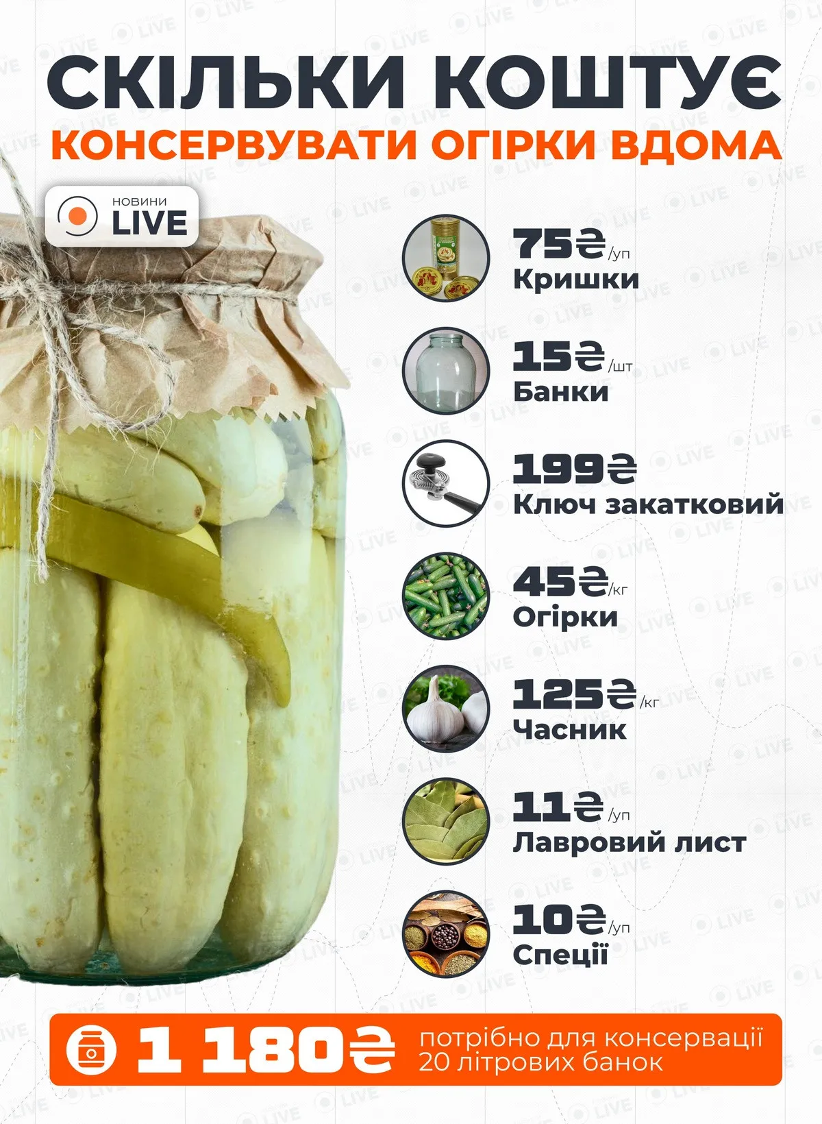 Сезон консервації: скільки українцям коштуватиме заготівля огірків на зиму в 2025 році - today.ua