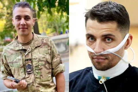 Боец ВСУ сбежал из росийского плена и с перерезанным горлом 5 дней полз к побратимам (фото, видео)