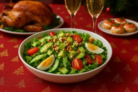 Салат на Новый год, который станет звездой стола: готовится легко, а выглядит эффектно