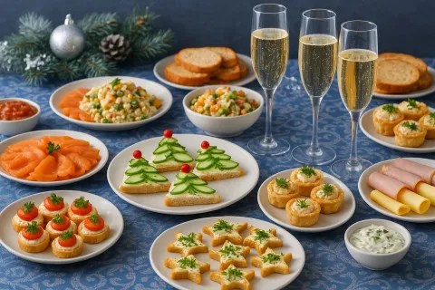 Новорічні бутерброди, які здивують гостей: 3 рецепти святкових закусок за 10 хвилин