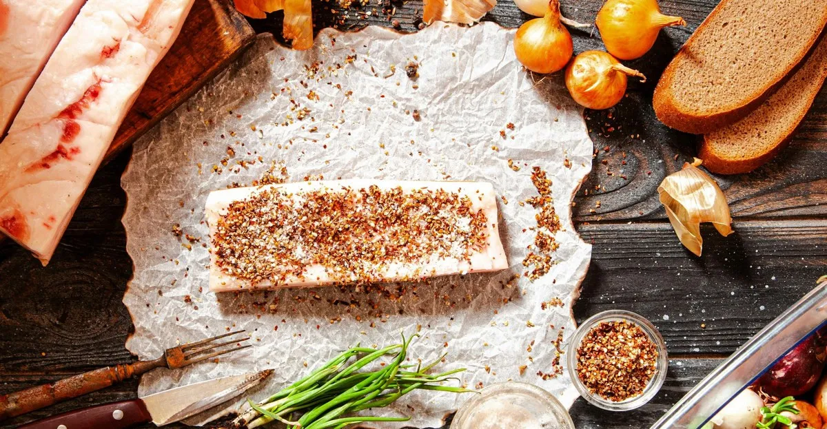 Сало в пряной корочке: рецепт яркой и пикантной закуски на Рождество и Новый год Сало в пряной корочке: рецепт яркой и пикантной закуски на Рождество и Новый год - today.ua
