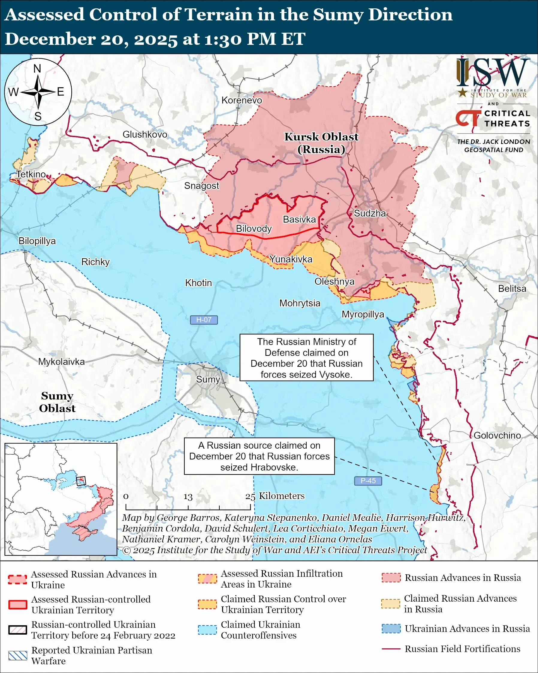 Росіяни відновили наступ на Сумщину: в ISW розповіли, що відбувається на кордоні з РФ Росіяни відновили наступ на Сумщину: в ISW розповіли, що відбувається на кордоні з РФ - today.ua