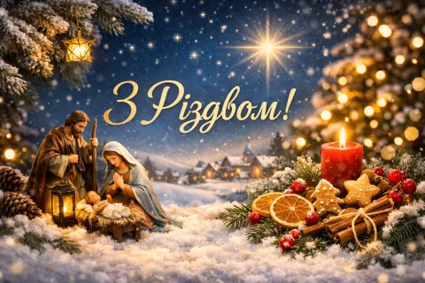 Вітання з Різдвом: красиві листівки та зворушливі слова для найрідніших