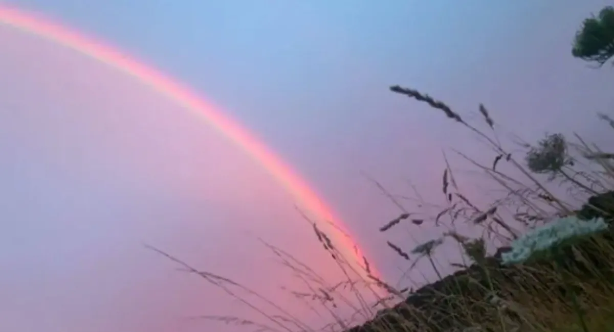 Магический знак в пятницу, 13-е: над Волынью появилась редкая розовая радуга. Что это предвещает? - today.ua