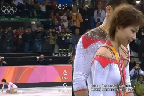 Жорстке падіння на Олімпійських іграх: фігуристка повернулася на лід і здобула медаль (відео)