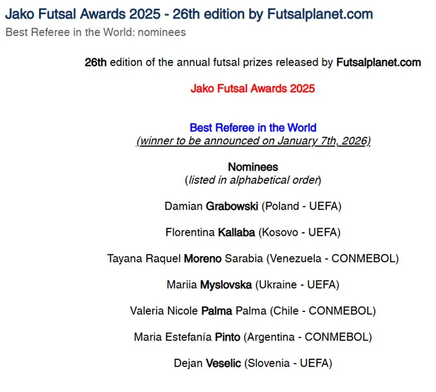 Гордість нації: українка може стати найкращим футзальним арбітром світу Гордість нації: українка може стати найкращим футзальним арбітром світу - today.ua