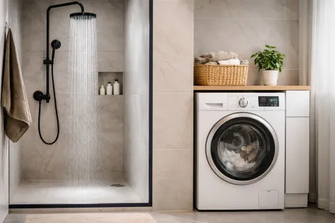 Реальний ризик або міф: чи можна приймати душ при працюючій пральній машині