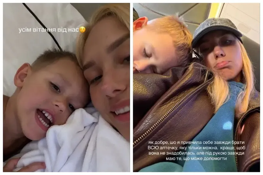 Невыносимо холодно дома: Квиткова с сыном сбежали из Киева на солнечное побережье - today.ua