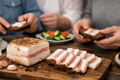 Что произойдет с организмом, если регулярно есть сало, и кому следует быть с ним осторожнее