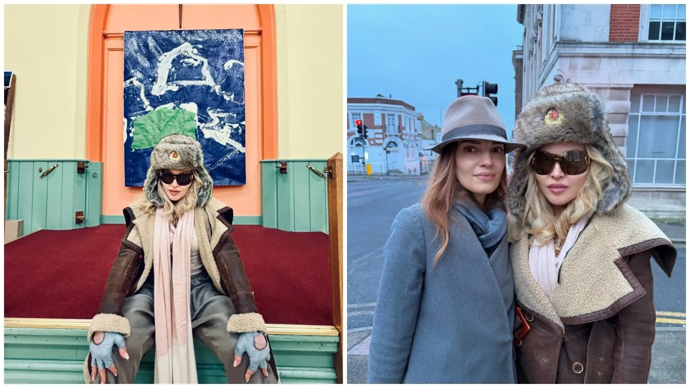 Шапка с символом СССР и компания россиян: Мадонна разгневала украинцев новыми фото - today.ua