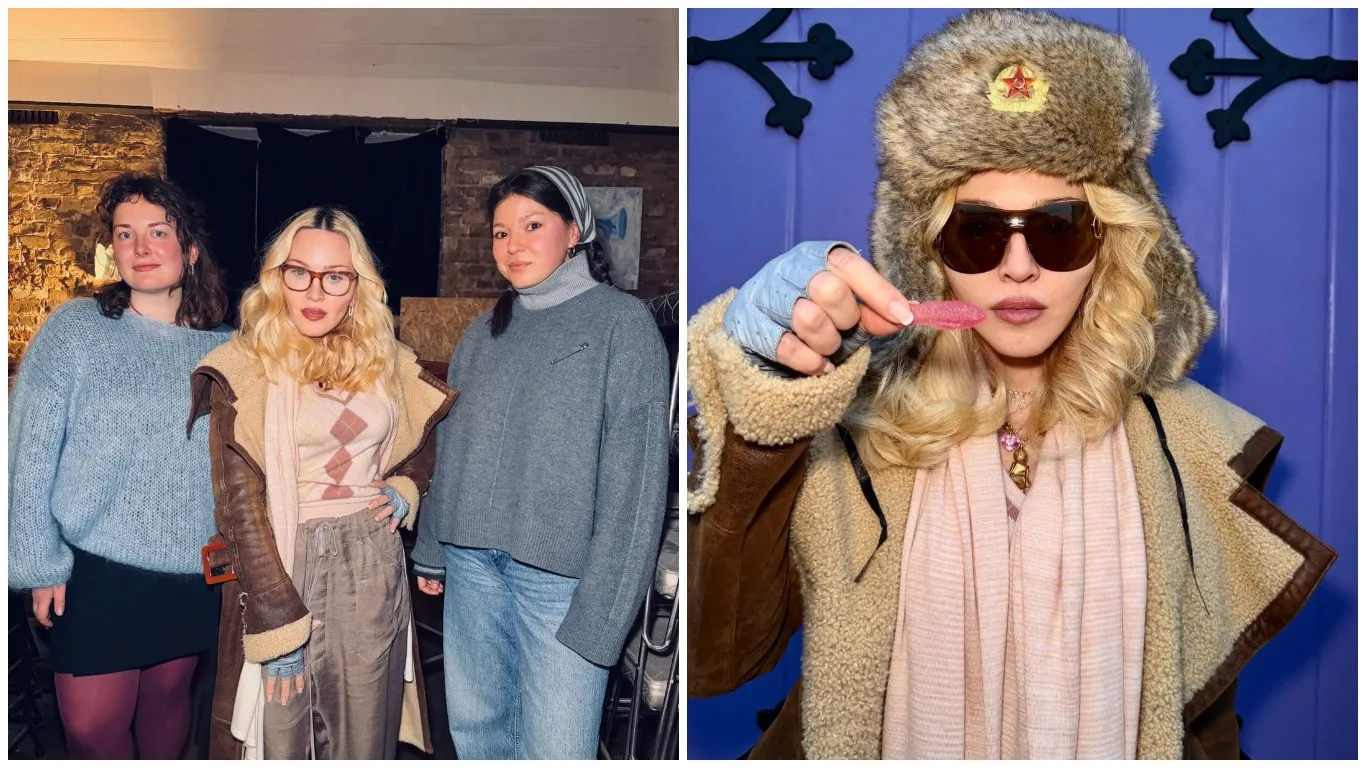 Шапка с символом СССР и компания россиян: Мадонна разгневала украинцев новыми фото - today.ua