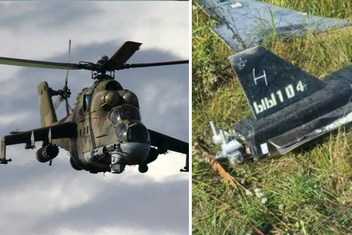 Перший постріл у спину? Білоруський Мі-24 збив російський дрон Перший постріл у спину? Білоруський Мі-24 збив російський дрон - today.ua
