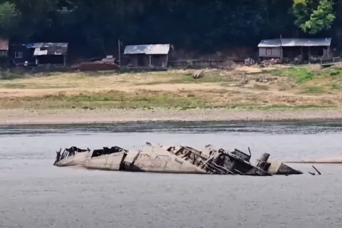 Дунай обнажил тайны Второй мировой: из воды появились затонувшие суда