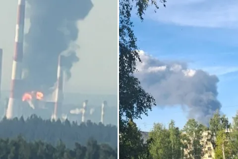 Дрони вгатили по одному з найбільших НПЗ у РФ: спалахнула масштабна пожежа (фото, відео)