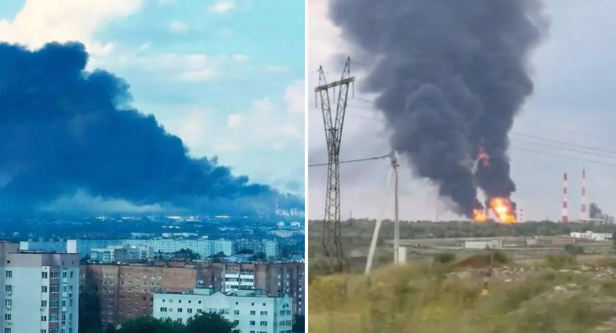  Дроны поразили один из крупнейших НПЗ в Самарской области: бушует масштабный пожар (фото, видео) - today.ua
