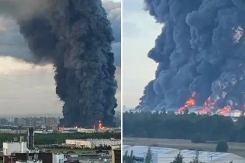 Санкт-Петербург и Симферополь в огне и дыму: дроны поразили сразу три склада Wildberries (видео)