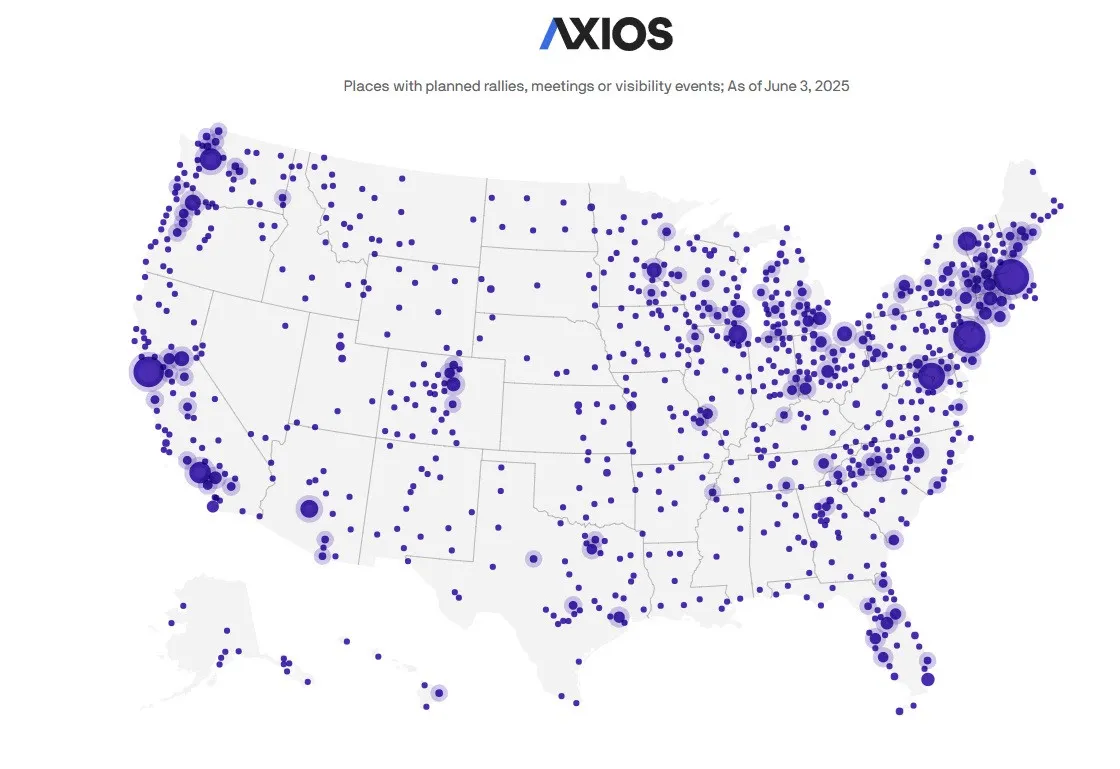 У США планують масштабну акцію протесту проти Дональда Трампа у день його народження - today.ua