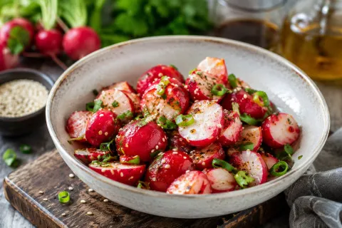 Самая модная закуска начала летнего сезона: как быстро приготовить хрустящую "битую" редиску