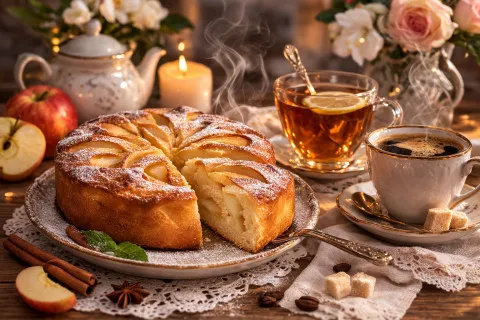 Шарлотка з яблуками з п'яти інгредієнтів: рецепт десерту, від якого неможливо відірватися