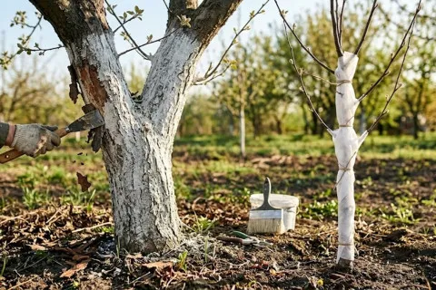 Белить или нет? Садоводы сообщили, когда побелка деревьев в марте может стать фатальной ошибкой