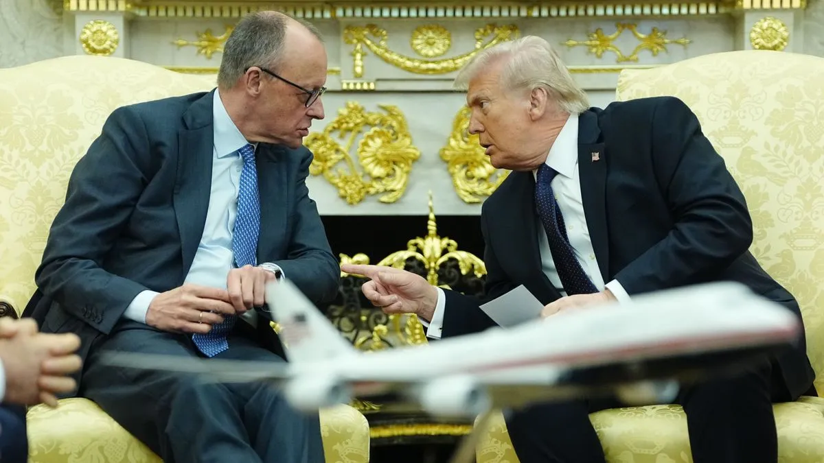 Ультиматум Мерца: німецький канцлер показав Трампу на карті, які території Україна не має права віддавати Ультиматум Мерца: німецький канцлер показав Трампу на карті, які території Україна не має права віддавати - today.ua