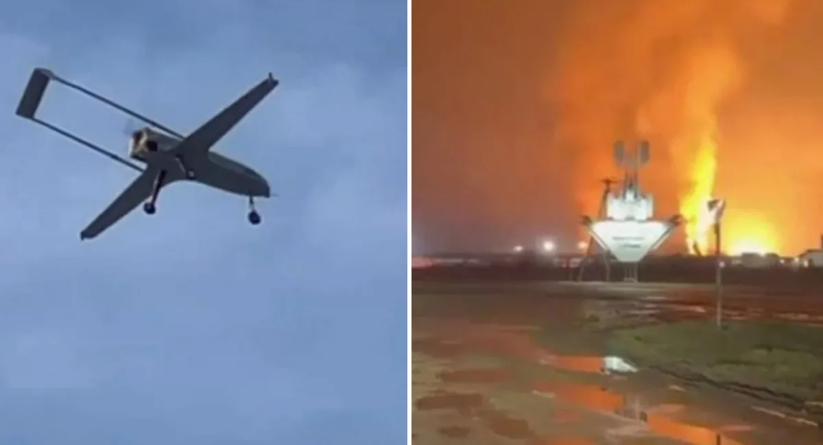 Дроны поразили важный объект нефтяной логистики в РФ: вспыхнул масштабный пожар (видео) - today.ua