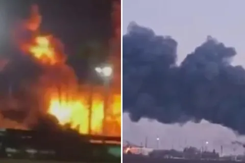 Дроны атаковали стратегическую нефтебазу в Краснодарском крае: вспыхнул масштабный пожар (видео)