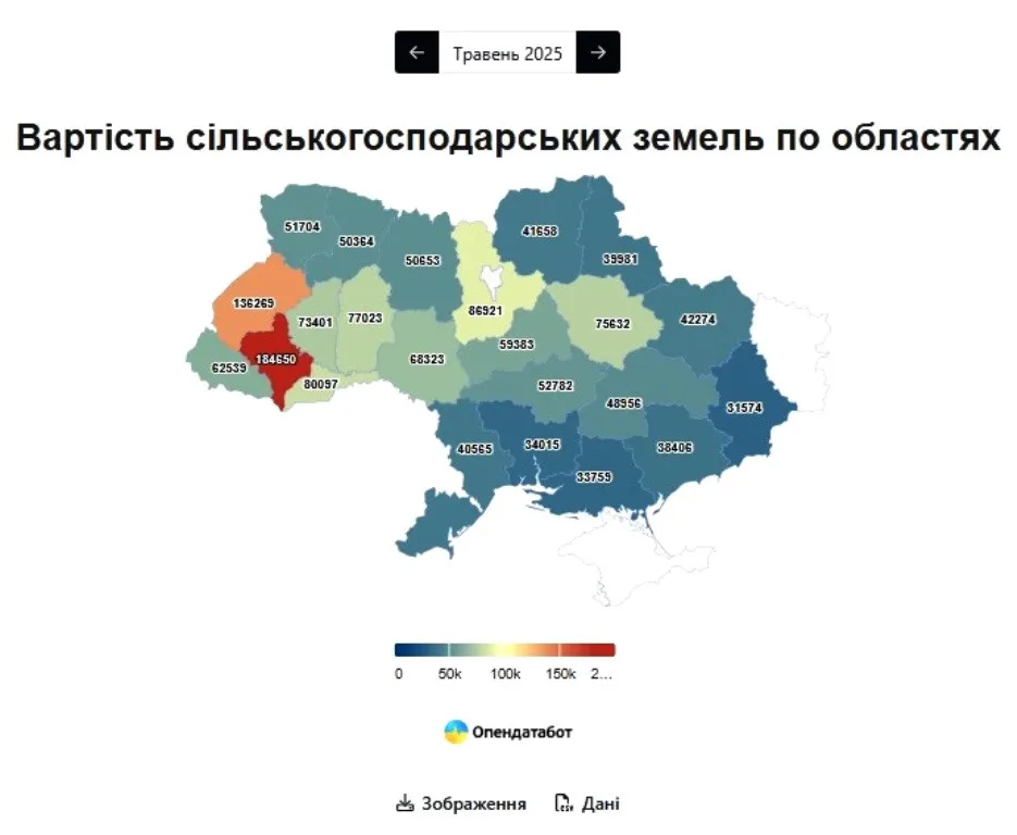 В Україні подорожчали земельні ділянки: як змінилися ціни за областями В Україні подорожчали земельні ділянки: як змінилися ціни за областями - today.ua