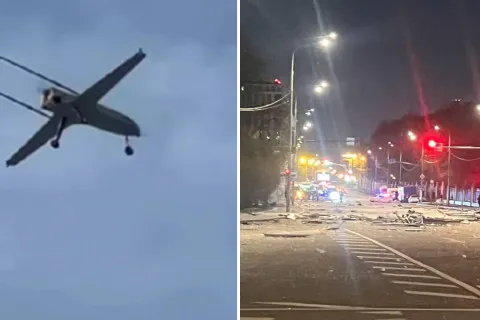 Дроны устроили переполох в Москве: зафиксировано падение обломков в 6 км от Кремля (фото, видео)
