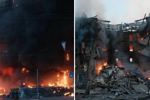РФ масовано вдарила по Києву: є загиблі та численні руйнування і пожежі по всьому місту (фото, відео)