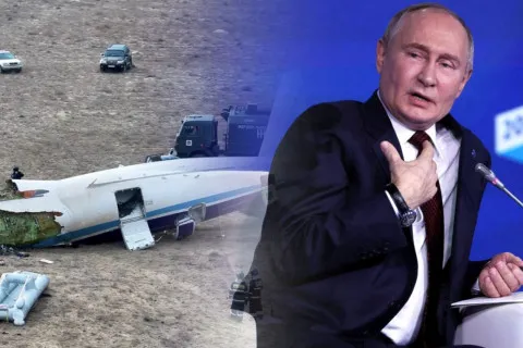 Путин признал виновность России в крушении азербайджанского самолета, но упомянул Украину