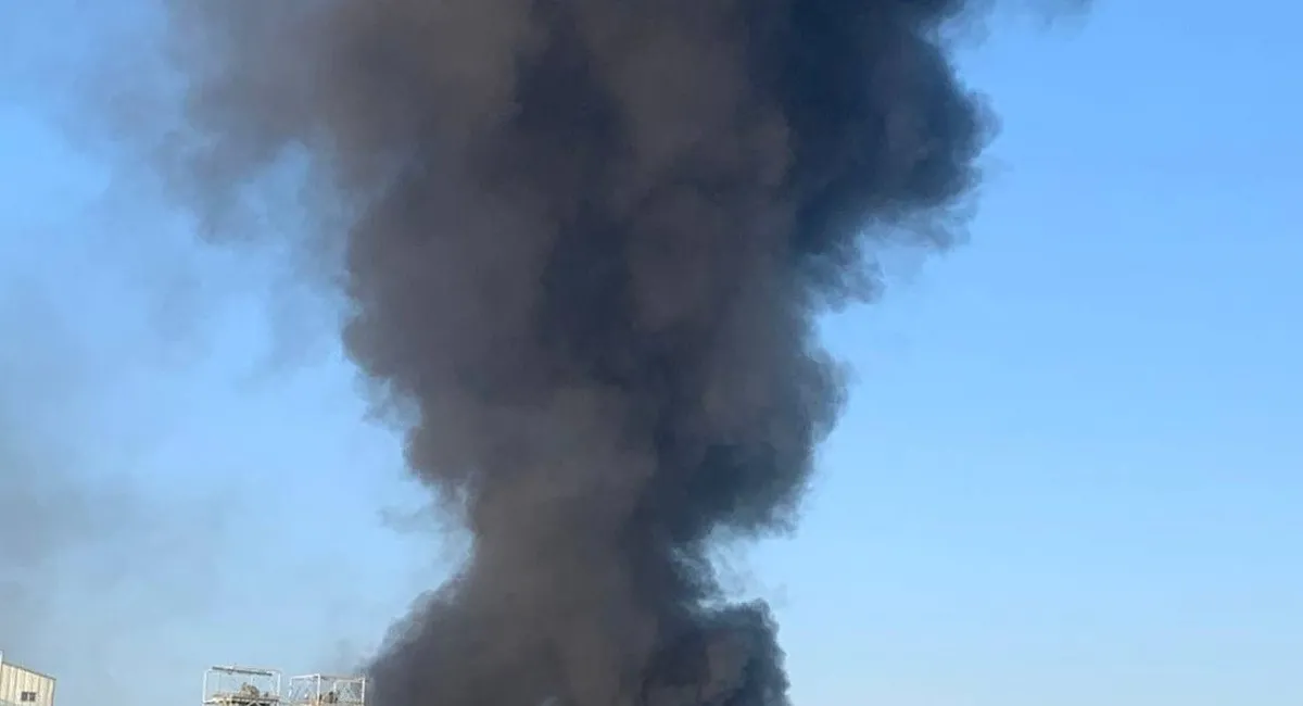 Черный столб дыма накрыл все вокруг: в Черноморском порту бушует масштабный пожар (видео) - today.ua