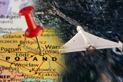 Жоден дрон не досяг цілі: у Польщі похизувались збиттям російських БПЛА