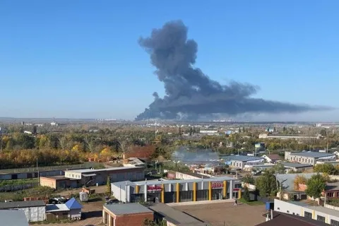 Завод Газпрома в российском Башкортостане подвергся второй за неделю атаке дронов (фото, видео)