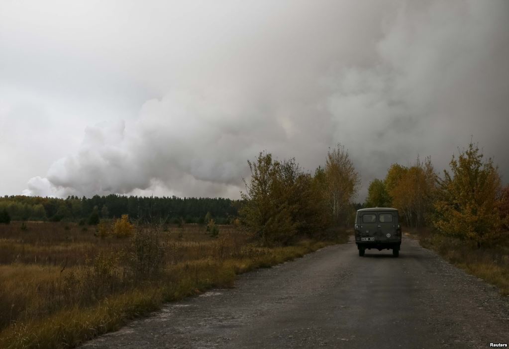 Взрывы на складах вблизи Ични: ликвидация последствий