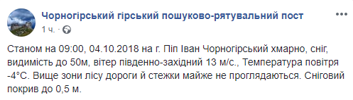У Карпатах випало до півметра снігу – рятувальний пост - today.ua