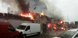 Масштабный пожар на СТО в Киеве: владельцы станции подсчитывают убытки - today.ua
