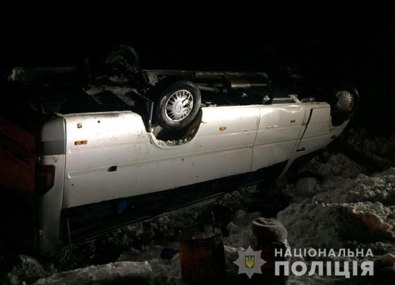 Мікроавтобус з пасажирами перекинувся у кювет: постраждали 11 людей - today.ua