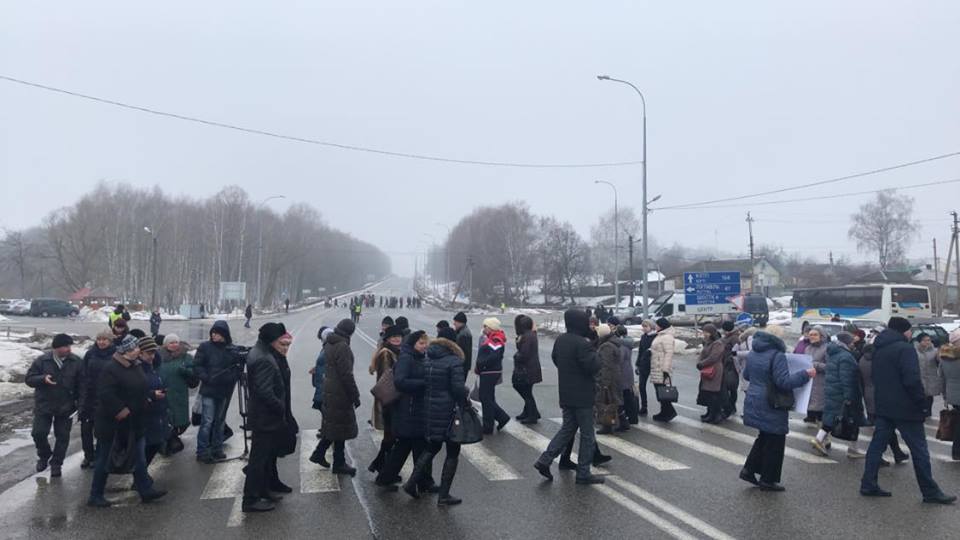 Кандидат у президенти очолив перекриття автотраси