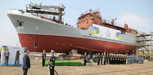 В Украине спустили на воду средний разведывательный корабль ВМС ВСУ - today.ua