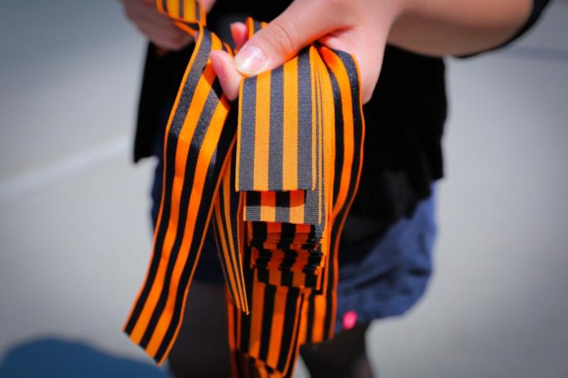 Напередодні 9 травня МВС нагадує про кримінальну відповідальність за георгіївські стрічки