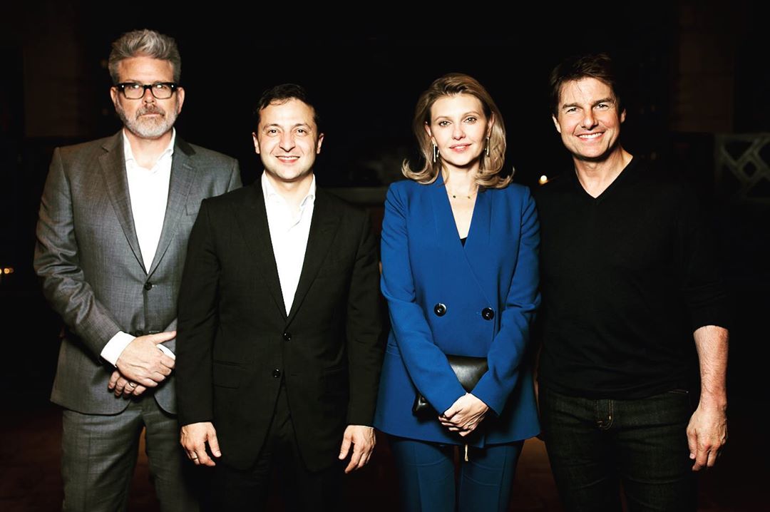 Елена Зеленская провела вечер в компании Тома Круза: появилось фото - today.ua