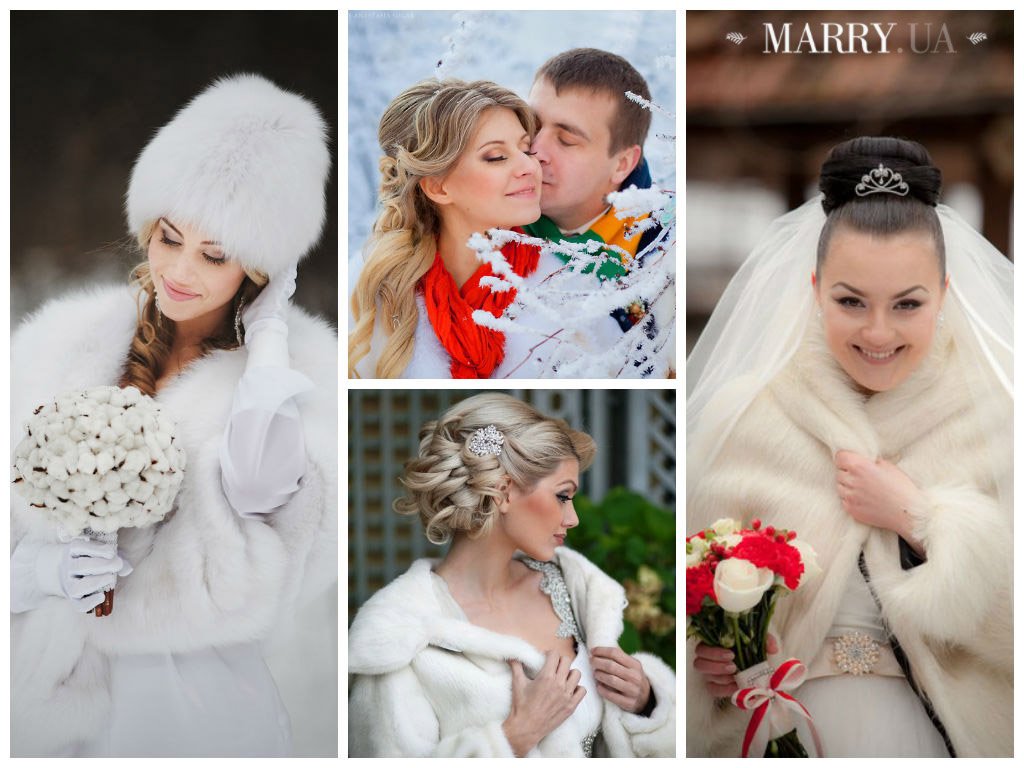 Прическа невесты: какой вариант выбрать для свадьбы зимой