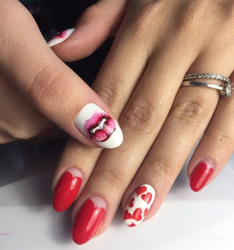 Манікюр на День святого Валентина: варіанти святкового дизайну нігтів (фото)