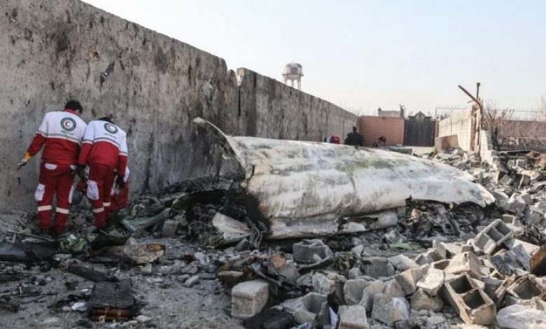 Український літак в Ірані могла збити ракета: опубліковані фото