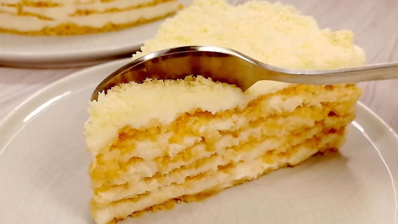 Торт «Пломбир» без выпечки: рецепт самого вкусного десерта на скорую руку
