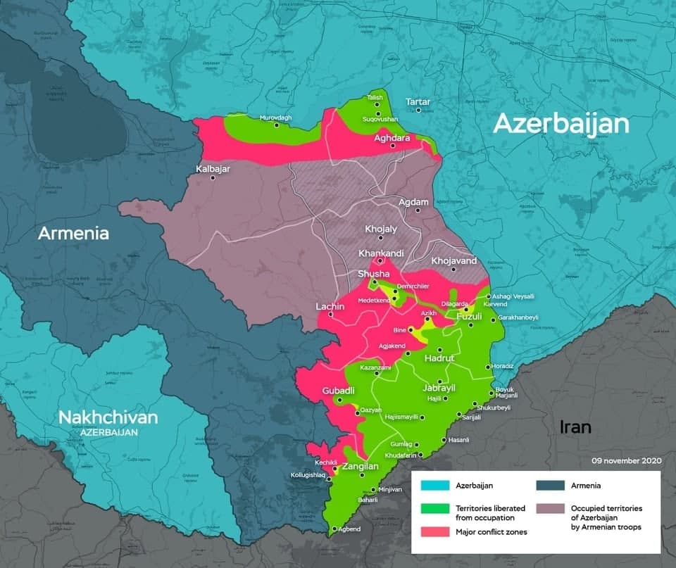 Війна в Нагірному Карабаху закінчена: Азербайджан торжествує, у Вірменії почалися погроми, Росія вводить свої війська